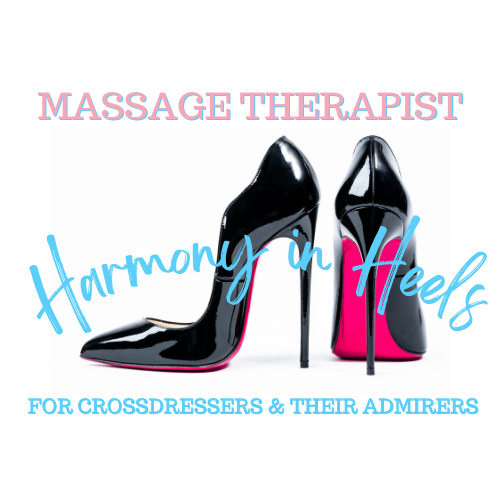 Harmony in heels logo Mobile massage near you | Blissful Serenity Harmony in heels logo