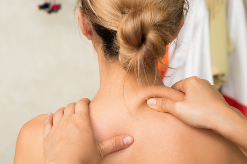 pinched nerve massage female client